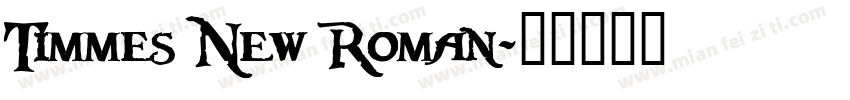 Timmes New Roman字体转换